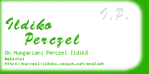 ildiko perczel business card
