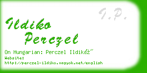 ildiko perczel business card